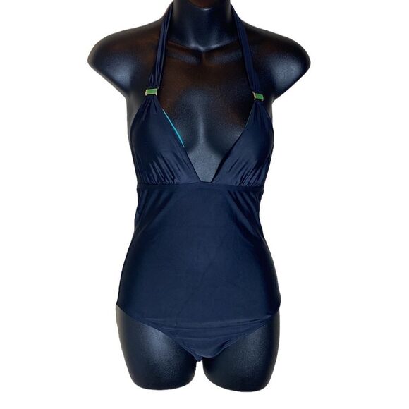 ViX Paula Hermanny one piece bathing suit  halter backless swim back tie small - Picture 2 of 7